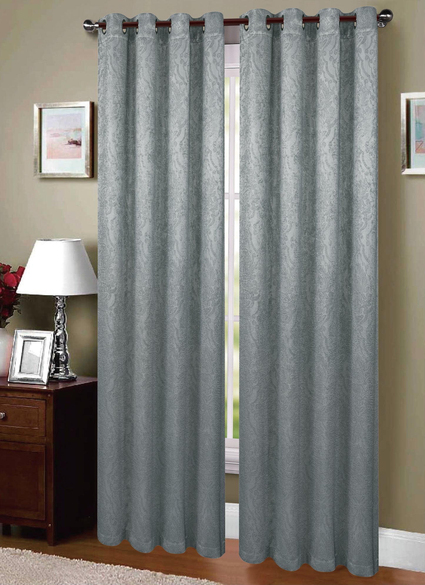 81026Jacquard Blackout window curtain