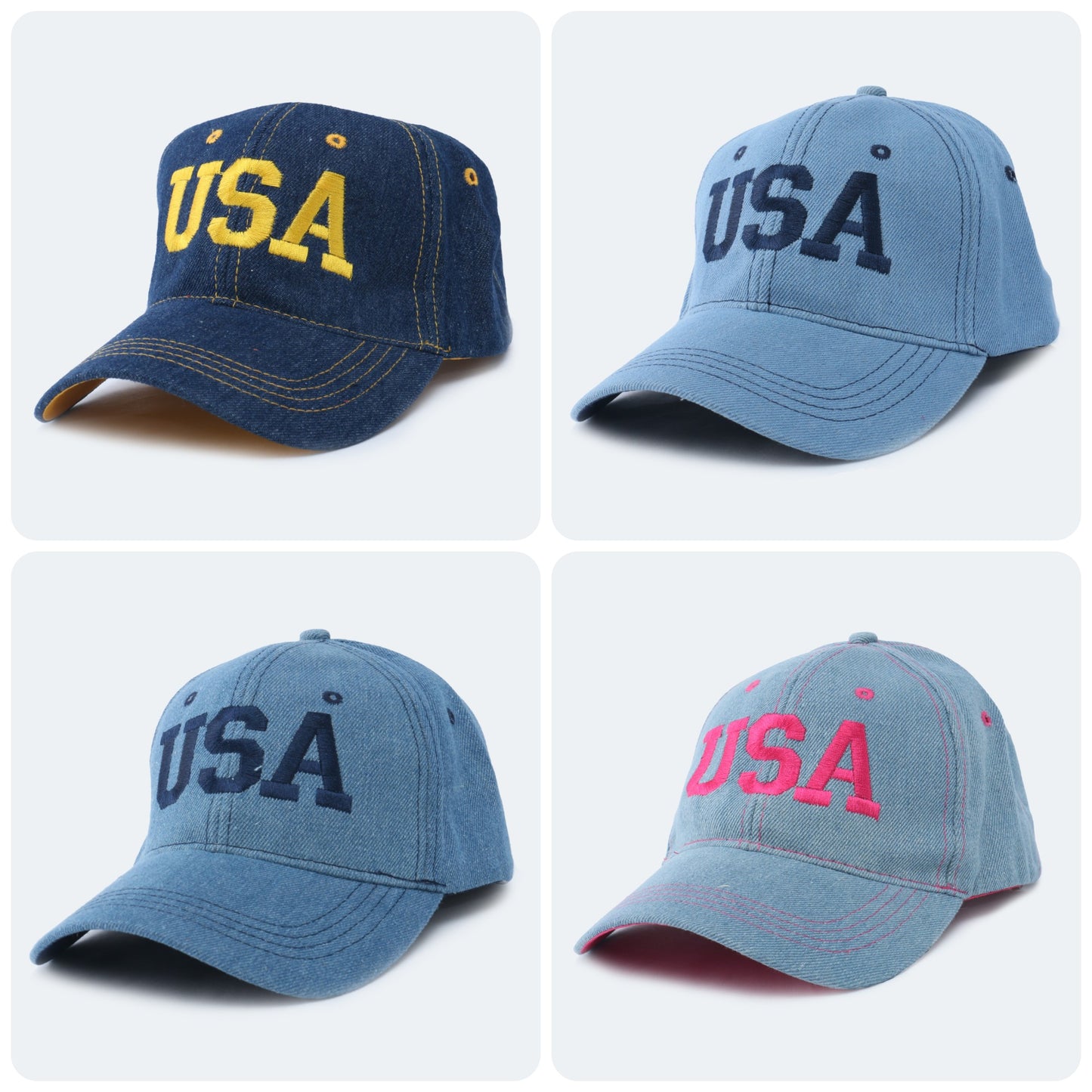 AA666 USA DENIN CAPS
