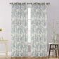 81019 Floral Sheer window curtain