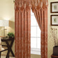 81027 Jacquard window curtain with valance