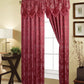 81027 Jacquard window curtain with valance