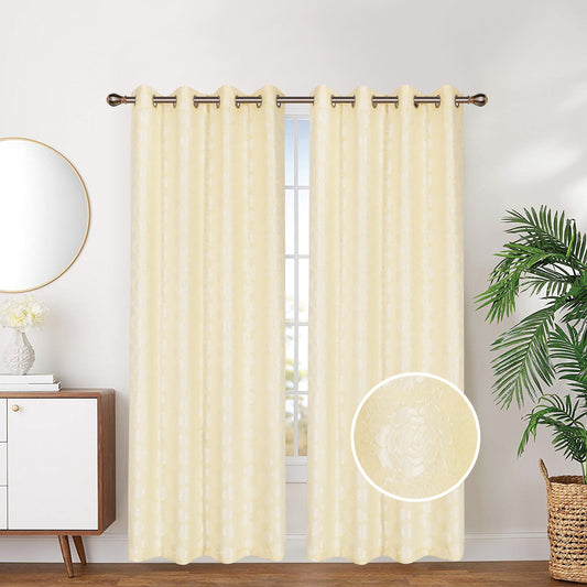 81029 Rose Jacquard window curtain
