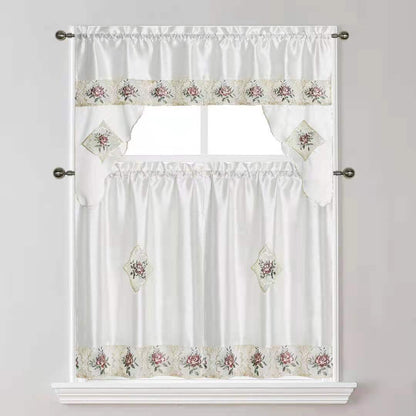 85001 Kitchen Curtain 3 Piece Set
