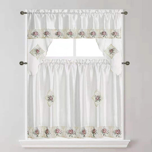 85001 Kitchen Curtain 3 Piece Set