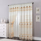 81005 Floral Double Layer Sheer window curtain