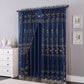 81005 Floral Double Layer Sheer window curtain