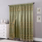 81005 Floral Double Layer Sheer window curtain