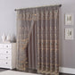 81005 Floral Double Layer Sheer window curtain