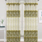 81030 Floral silky window curtain