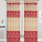 81030 Floral silky window curtain