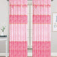 81030 Floral silky window curtain