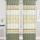 81031 Floral silky window curtain