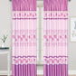 81031 Floral silky window curtain