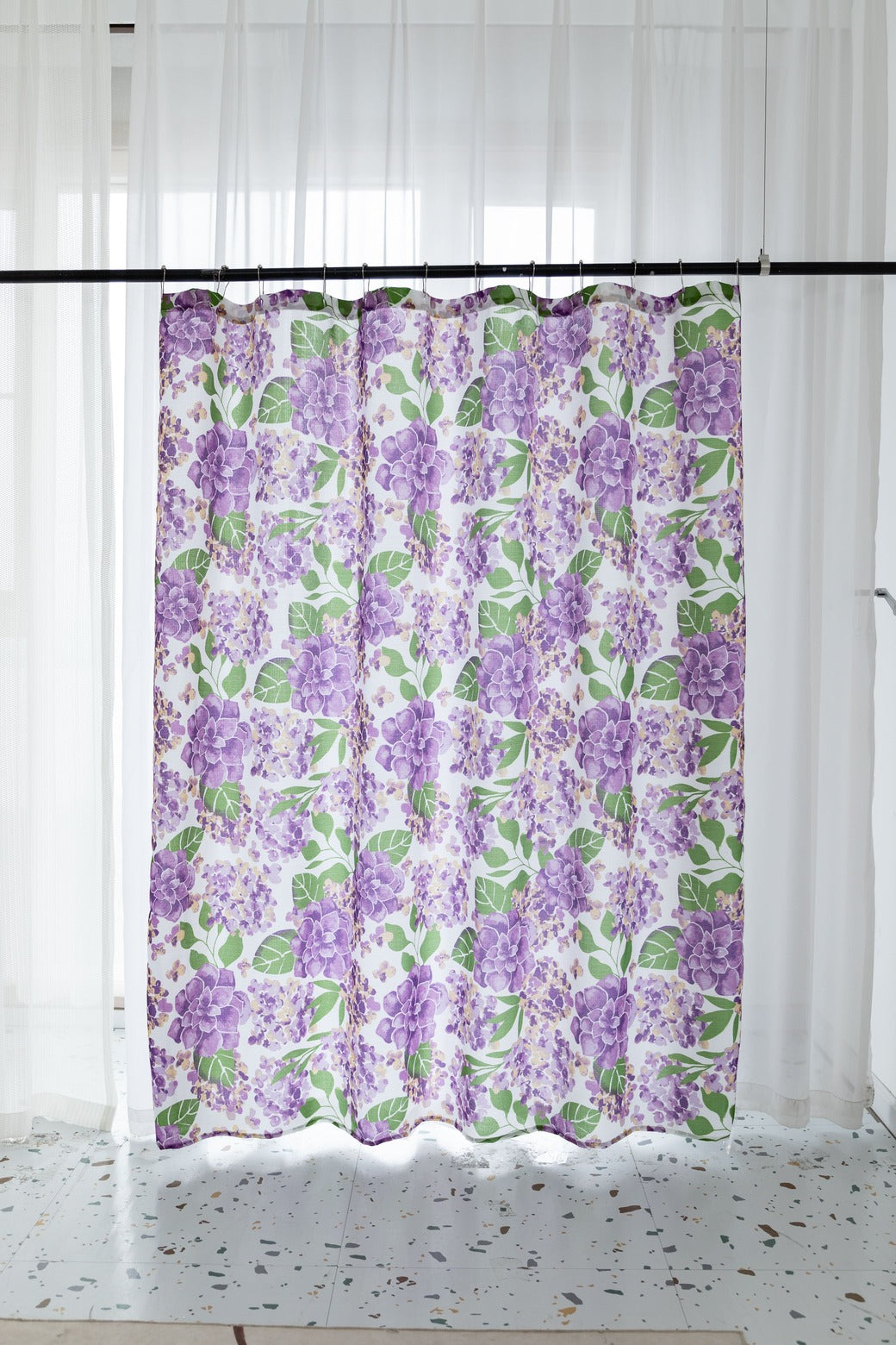 83006 Shower Curtain with hooks