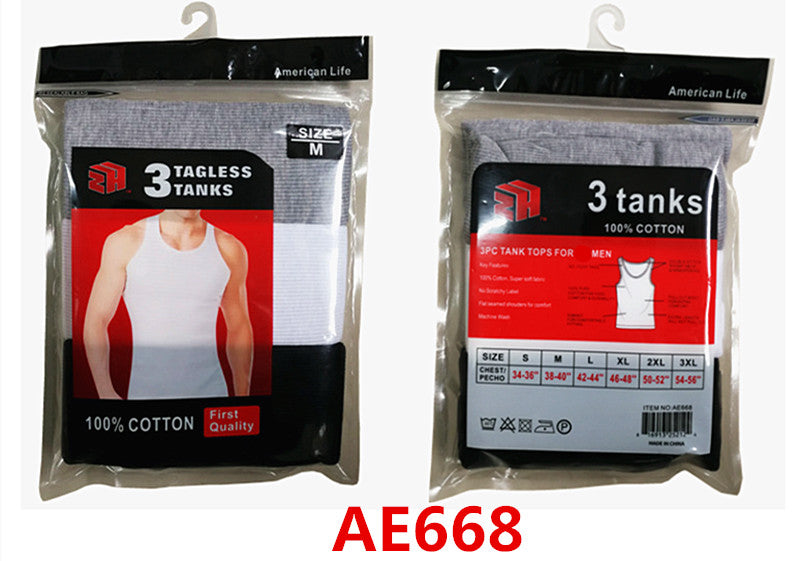 Men Tanktop mixed-color AE668