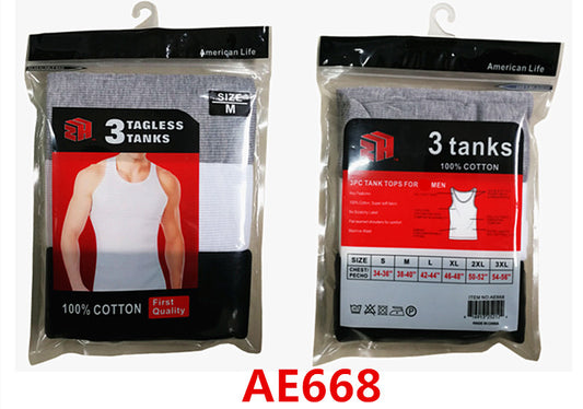 Men Tanktop mixed-color AE668