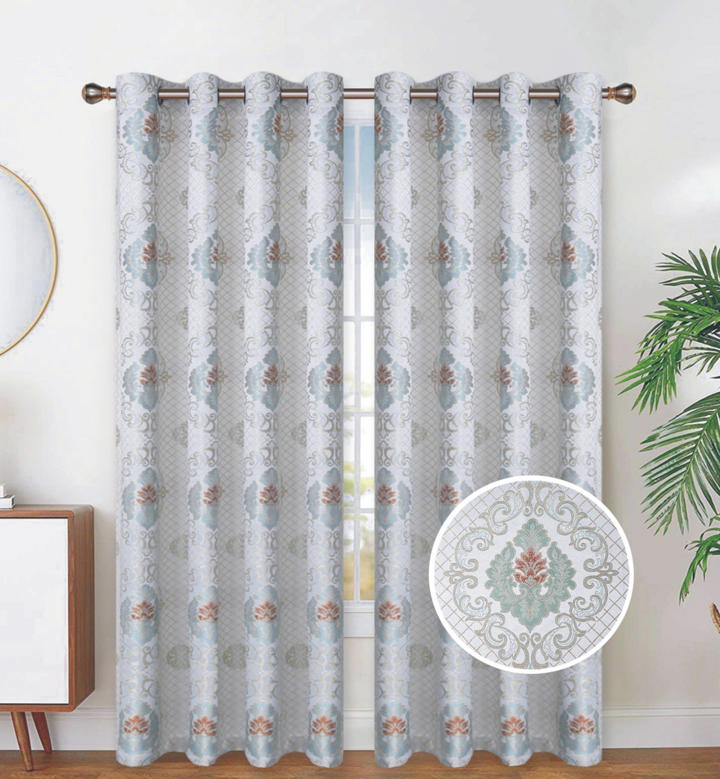 81067 Jacquard window curtain