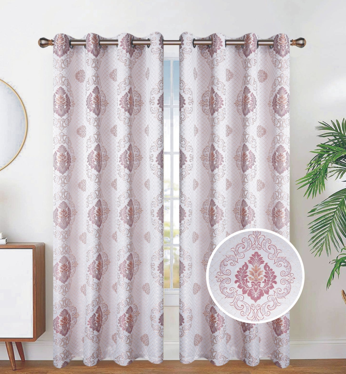 81067 Jacquard window curtain