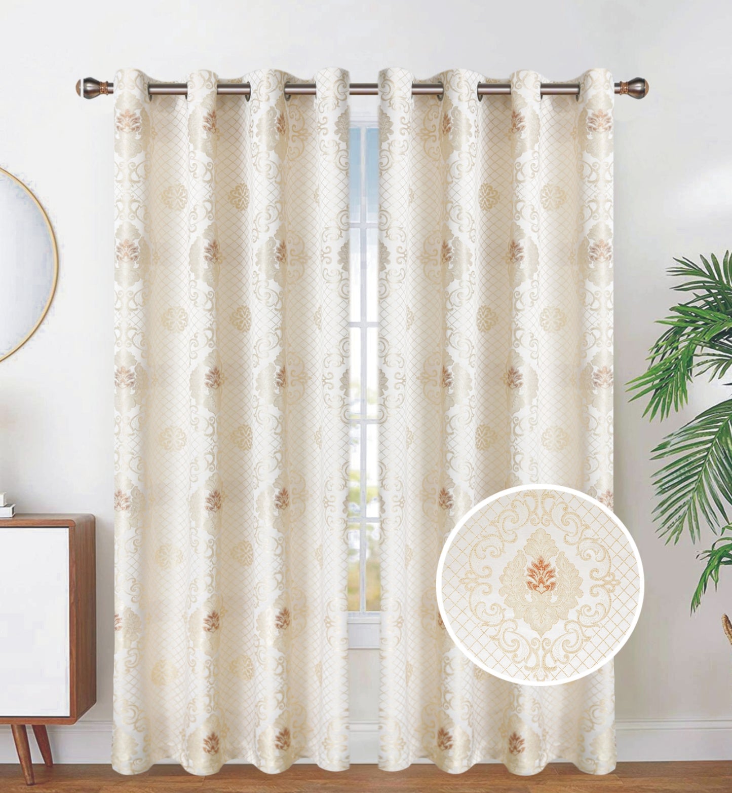 81067 Jacquard window curtain