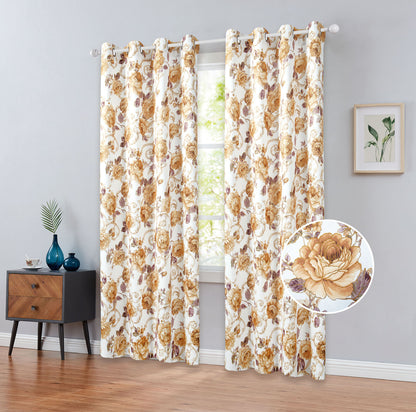 81051 Floral Blackout window curtain