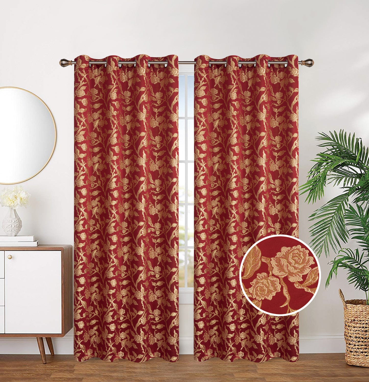 81070 Jacquard window curtain