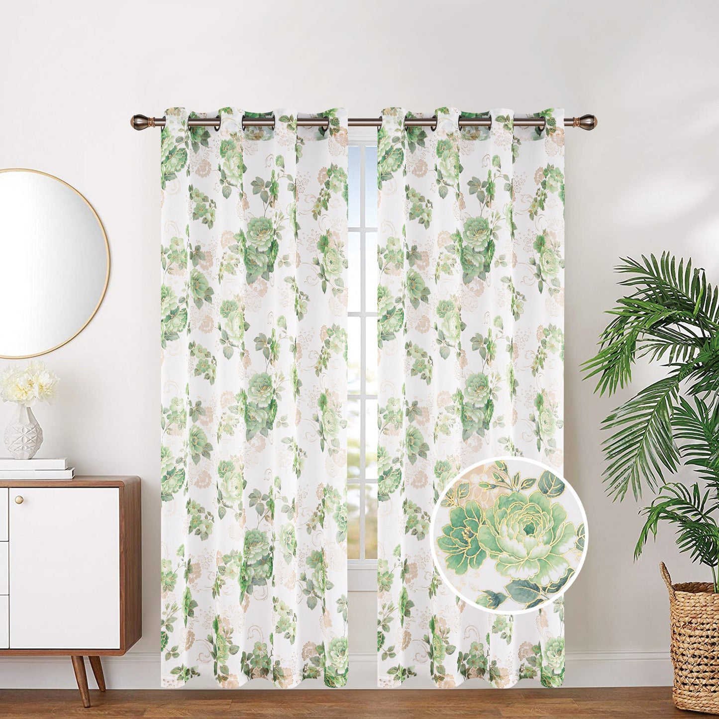 81068 Sheer w/ Foil window curtain
